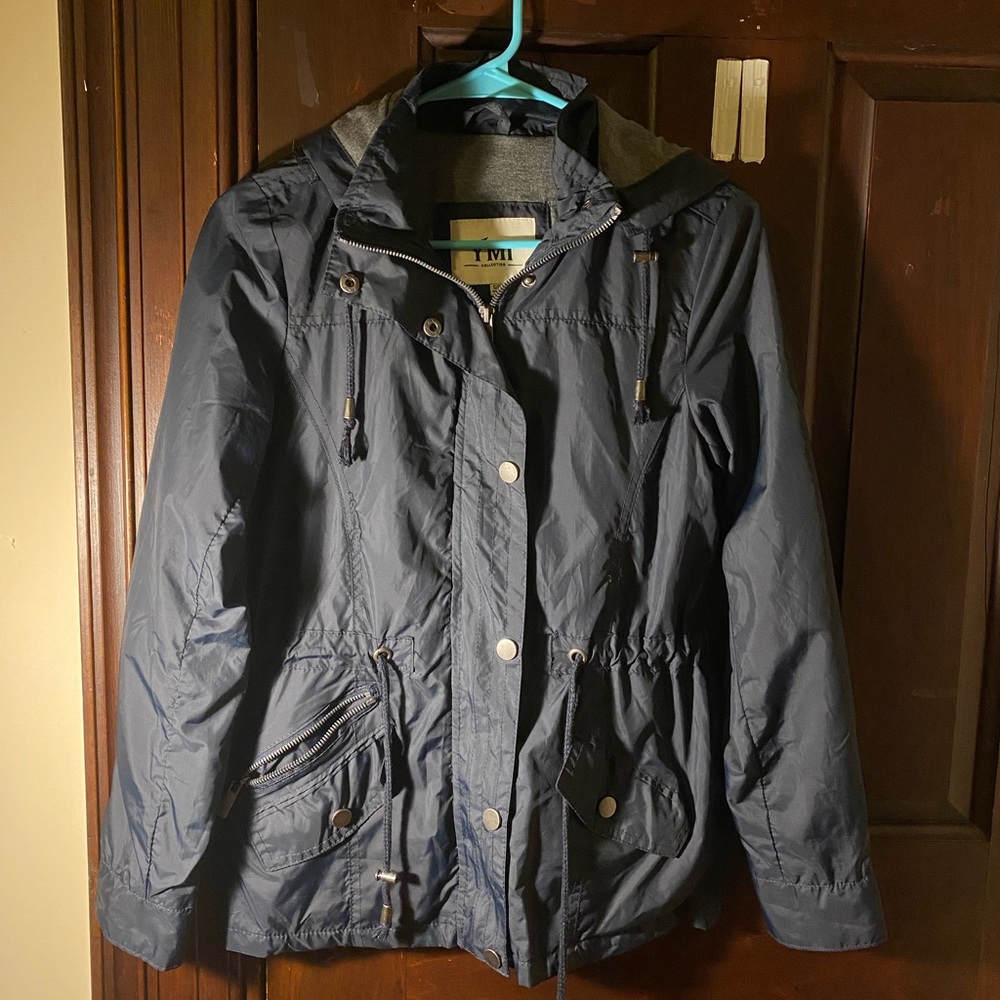 Navy Windbreaker